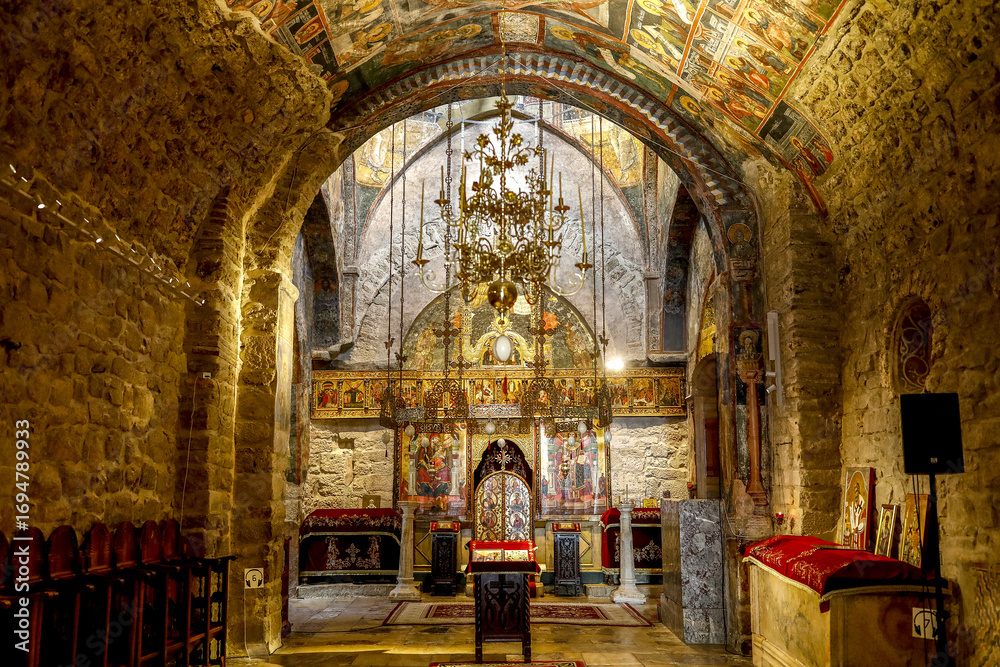 Fototapeta premium Church complex of the Serbian orthodox monastery of Pec, Kosovo
