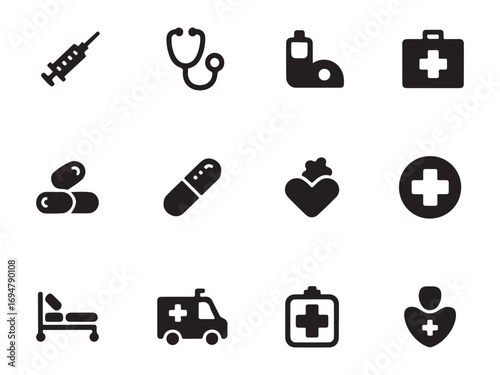 Doctor & Nurse Equipment Icons – Vol.4