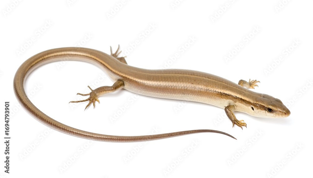 Obraz premium Lizard on white background (1)