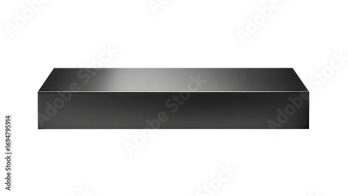 Wallpaper Mural Dark gray rectangular box, smooth surface, simple design Torontodigital.ca