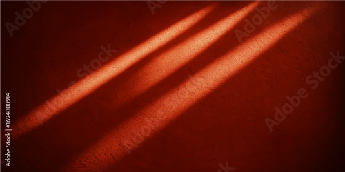 Elegant red velvet curtain with a textured fabric design and beautiful light patterns, ideal as an abstract backdrop