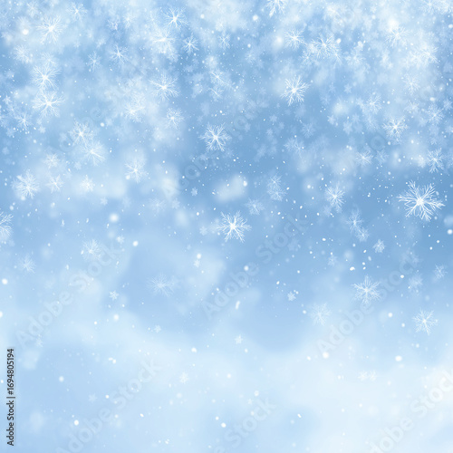 Christmas background with snowflakes