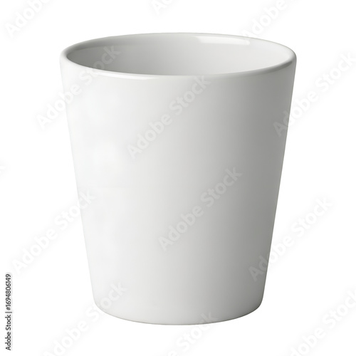 Wallpaper Mural White Ceramic Cup, Simple Mug, Empty Coffee Cup, Tea Cup, Porcelain, Minimalist Style, Kitchenware, Drinkware, Tableware, Restaurant, Cafe, Coffee Shop Torontodigital.ca