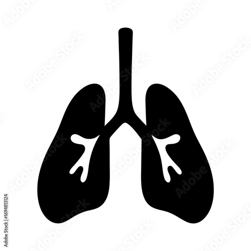 Human lungs anatomy respiratory system diagram health care pulmonary medicine organ illustration