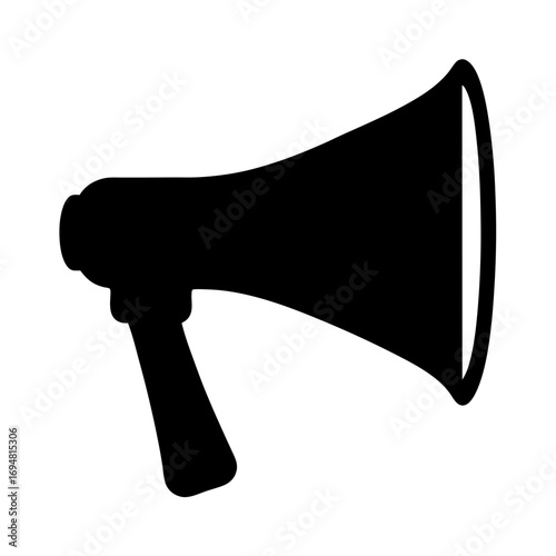 Megaphone bullhorn announcement loud speaker voice amplification marketing communication tool