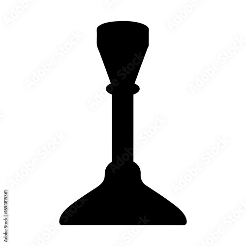 Vintage candlestick holder silhouette vector art for home decor and event decoration needs