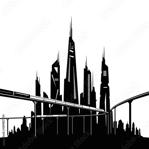 london skyline silhouette
