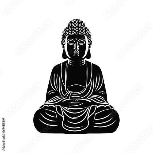 buddha statue isolated on white
