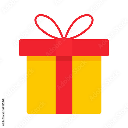 gift box color flat icon