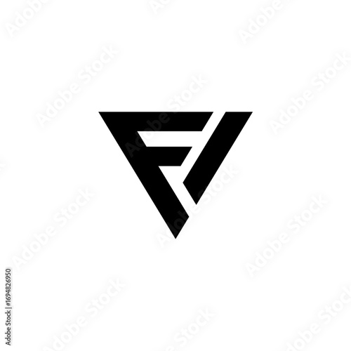 Free Download Minimalist logo combining letters V and F in geometric line art, symbolizing strength, precision, and modern identity for professional and creative branding. - GFXLoad