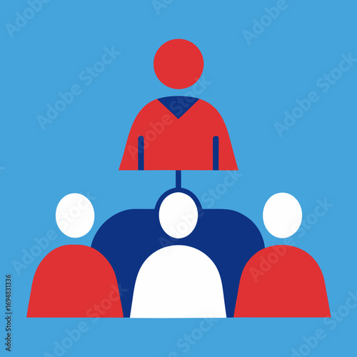 Team hierarchy and leadership structure in business organization