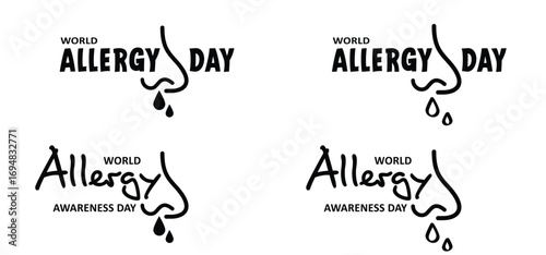 World Allergy Awareness Day, October. A day to gain global recognition from people suffering from different types of allergies. Think of respiratory allergy, skin allergy or food allergy.