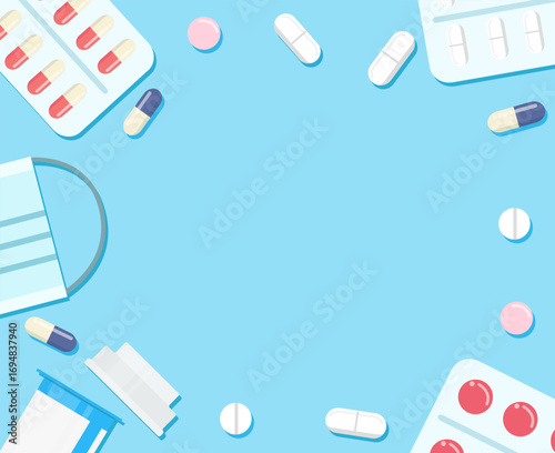 set of medical pills. Medicine healthcare vitamins and antibiotics capsule, pharmaceutical painkiller drugs isolated icons set. Antibiotic medical pharmaceutical, white pharmacy illustration