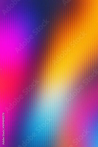 Gradient glass strip illustration of vibrant abstract gradient background with vertical lines and a blend of purple, pink, blue, and orange colors background