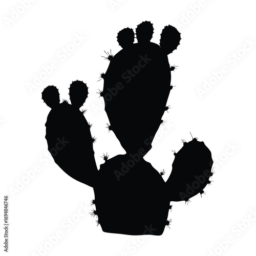 Download the perfect cactus silhouette vector image for your design needs today for free use