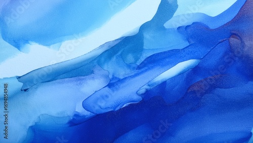 Artistic Oil Paint Texture with Blue Color Strokes as Abstract Background for Creative Design and Modern Decorative Backdrop