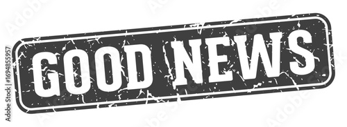 good news rectangular sign. good news stamp