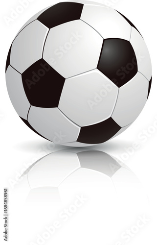 soccer ball, Football isolated on white Background, leather soccer ball, Soccer ball illustration for the web, Football Vector Design templet art.