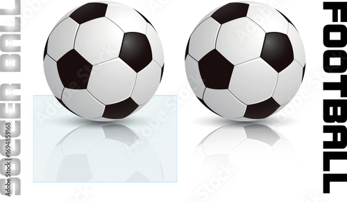 soccer ball, Football isolated on white Background, leather soccer ball, Soccer ball illustration for the web, Football Vector Design templet art.
