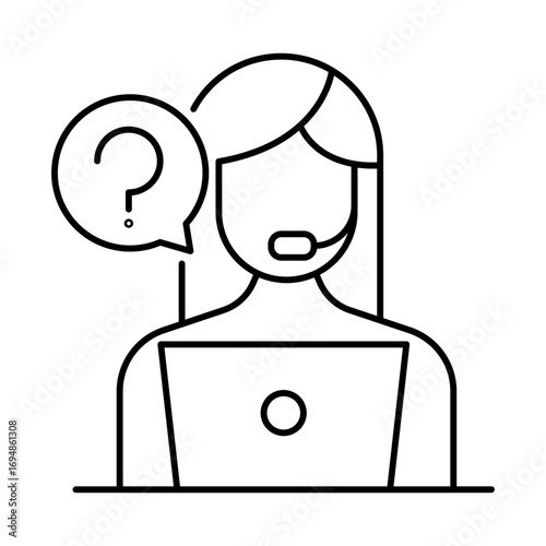 Customer support with help desk services, live chat, and technical assistance for client satisfaction. Business customer service and support solutions. Vector illustration.