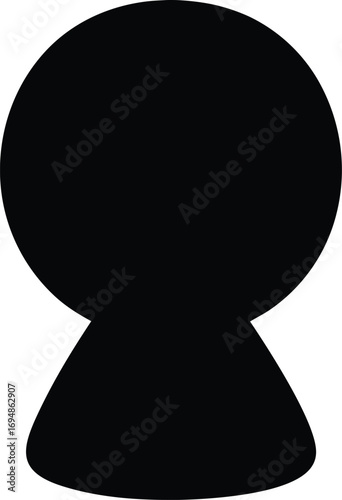 Mysterious Keyhole Silhouette in Monochrome, Symbolizing Secrets and Hidden Knowledge