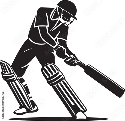 hockey player vector illustration