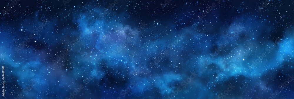 Fototapeta premium Deep space nebula with scattered stars (4)