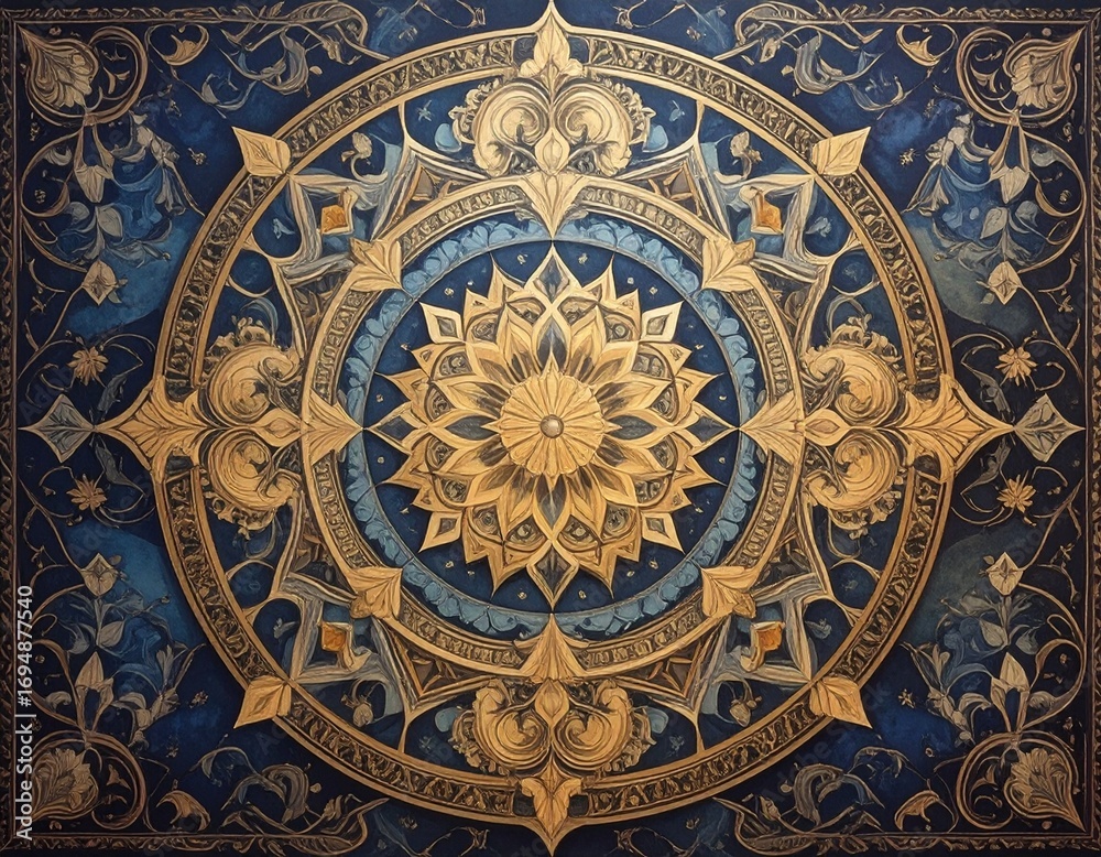 Naklejka premium Ornamental Pattern Design for Creative Textures and Decorative Art