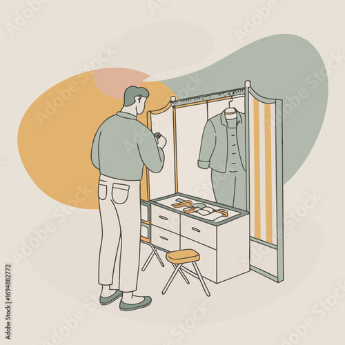 artist-backstage-getting-ready-isolated-on-white-b.eps
