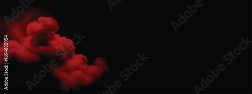 Red smoky mist effect covering dark textured cinematic backdrop