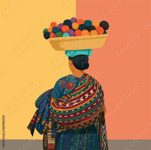 Vendedor ambulante latino 