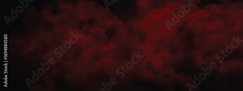 Red smoky mist filling frame with spooky gothic cinematic atmosphere
