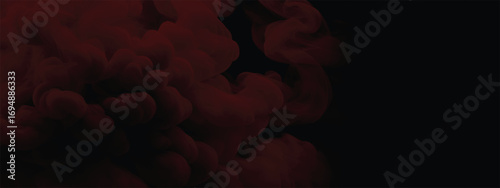 Crimson smoke rising dramatically against dark textured background