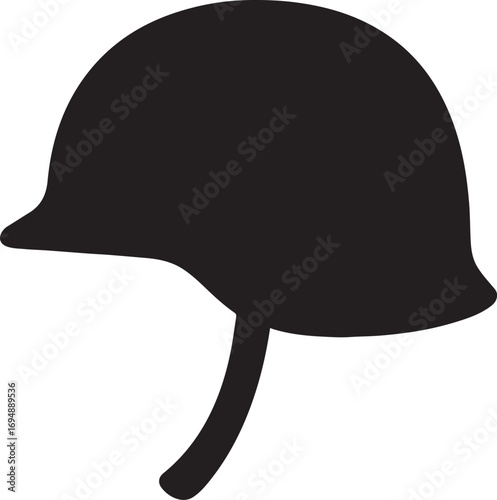 Helmet army silhouette vector design for military, protection, soldier, security, war, and battle art.