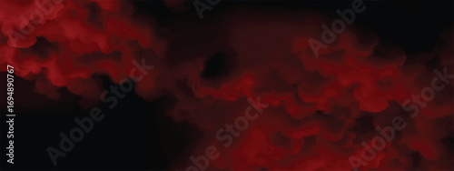 Swirling red smoke effect with moody mysterious abstract atmosphere