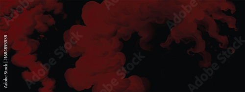 Crimson smoke texture creating dramatic gothic cinematic background effect
