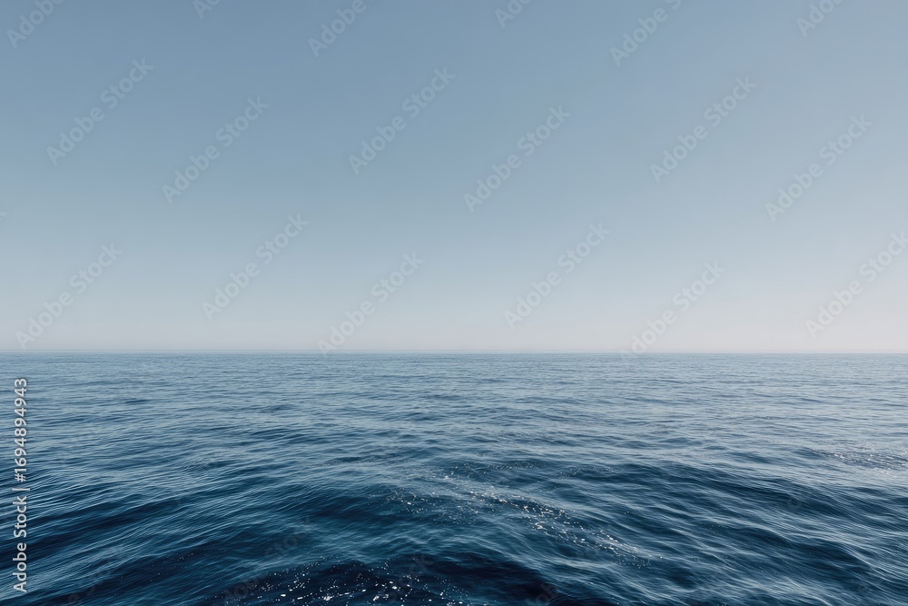 Fototapeta premium Expansive view of a calm ocean