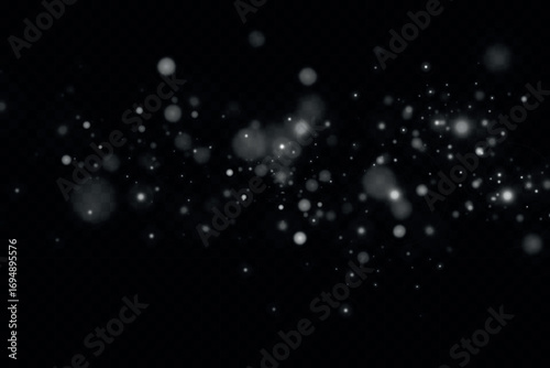 The dust sparks and golden stars shine with special light
