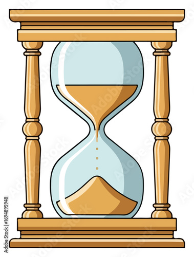 Antique Hourglass Time Measurement.
