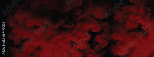 Red smoky background suitable for abstract artistic and dramatic designs