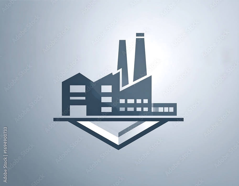 Obraz premium Industrial complex design, modern style