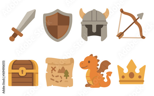 Nature-themed illustrations featuring mushroom, owl, pine cone, and rabbit