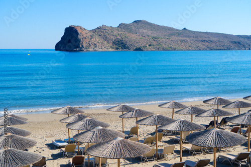 Fototapeta Naklejka Na Ścianę i Meble -  Agia Marina beach, Crete, Greece