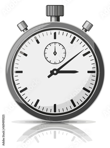 Stopwatch Illustration - Precision Timing and Measurement.
