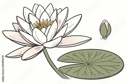 lotus flower vector illustration