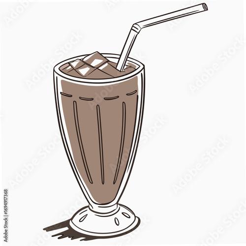 Variety of Hot and Cold Drinks, Coffee, Tea, Juice, and Cocktail Vector Illustration