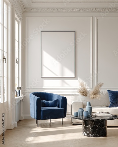 Elegant living room mock-up