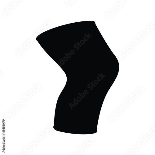 Knee sleeve silhouette for support and recovery during physical activities
