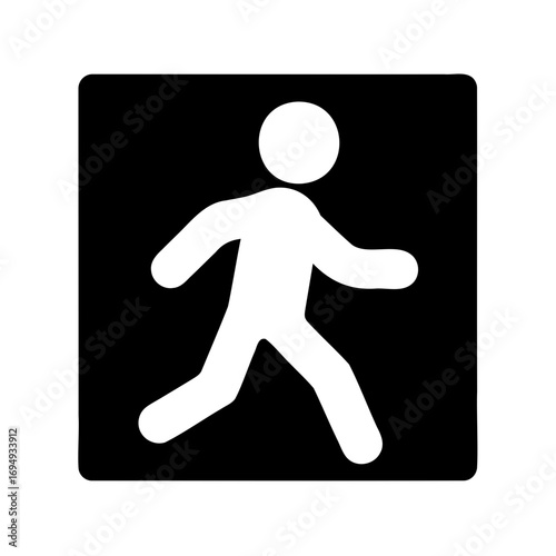 Emergency exit symbol illustrating safe passage out of dangerous environment
