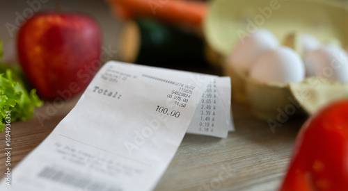 Receipt between fruit and vegetables